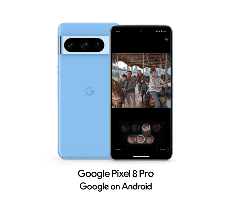 Google Pixel 8 Pro front and back