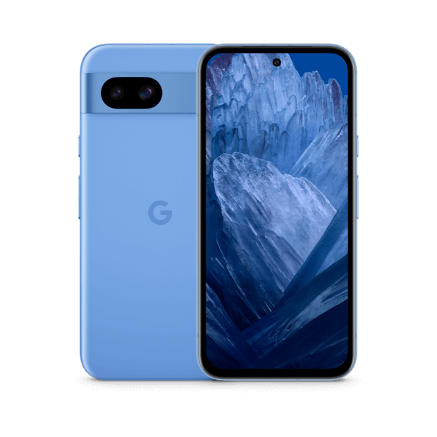 Image of Google Pixel 8a front and back