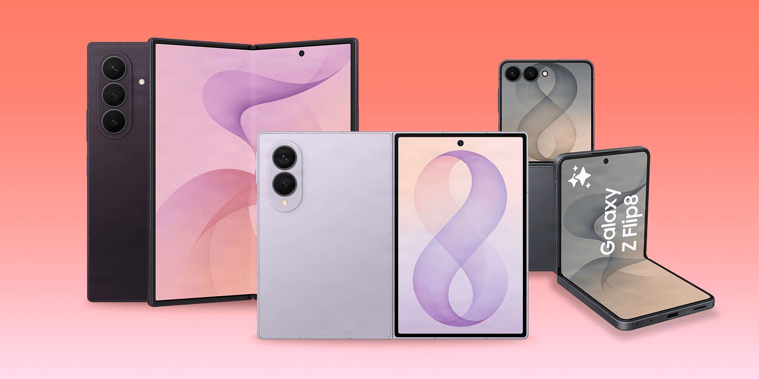 The newest devices in the Samsung Galaxy Z Series. Fold8, Fold8 Ultra and Flip8.
