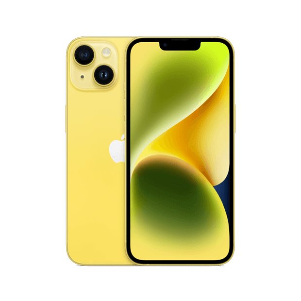 Apple iPhone 14 in yellow