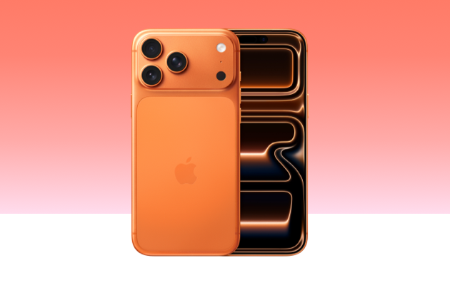 iPhone 17 Pro Max in Cosmic Orange
