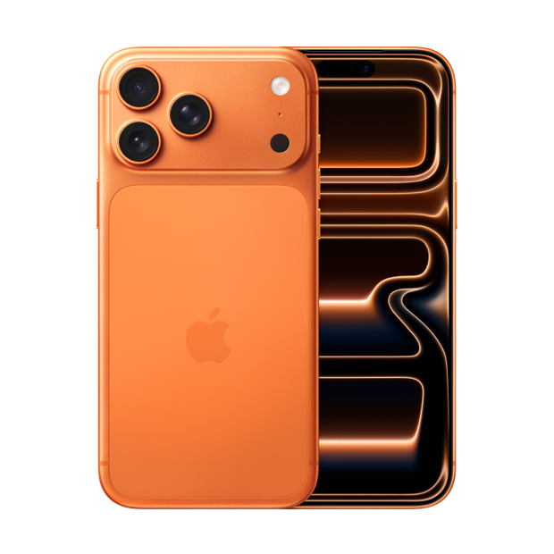 iPhone 17 Pro Max in Cosmic Orange