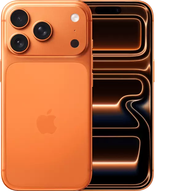iPhone 17 Pro in Cosmic Orange