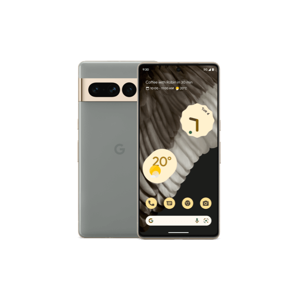 Google Pixel 7 pro front and back