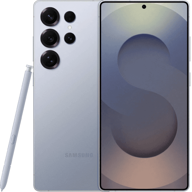 Front and rear of Samsung S25 Ultra