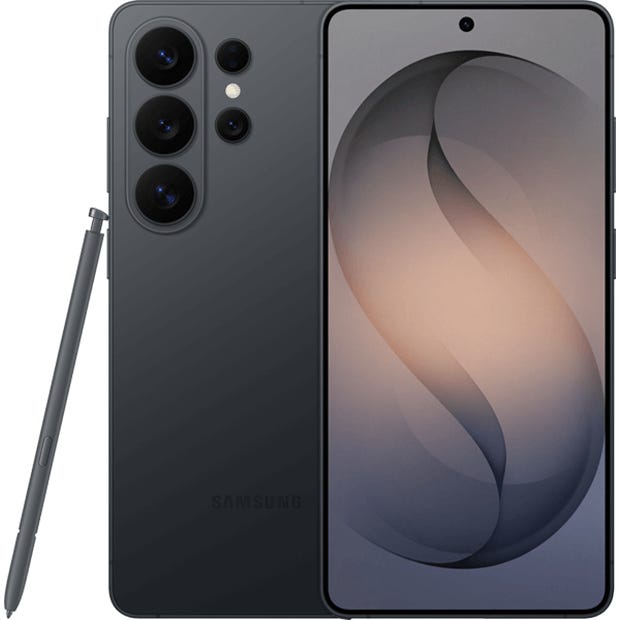 Front and rear of Samsung Galaxy S26 Ultra