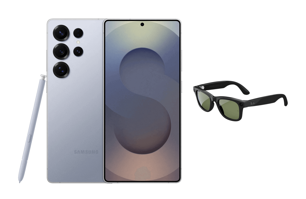 Samsung Galaxy S25 Ultra and Ray Ban Meta AI glasses bundle