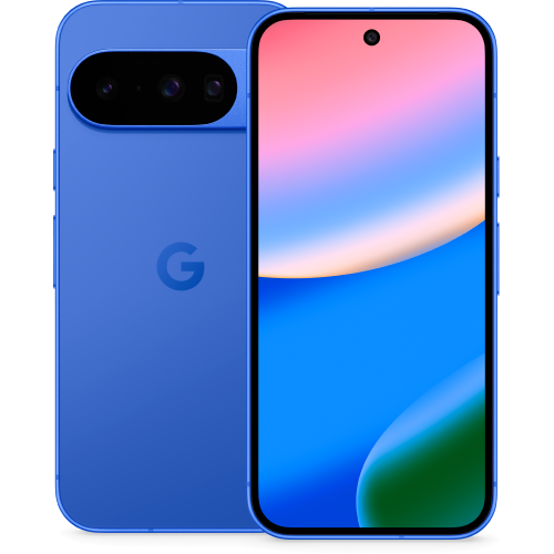 Google Pixel 9 front and rear in Peony.