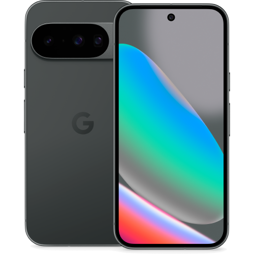 Google Pixel 9 front and rear in Wintergreen.