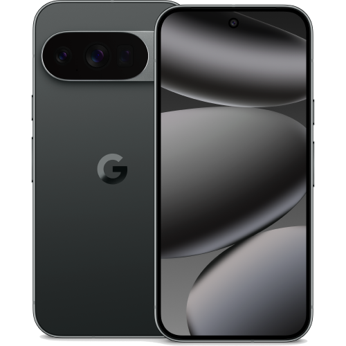 Google Pixel 9 Pro front and rear in Hazel.