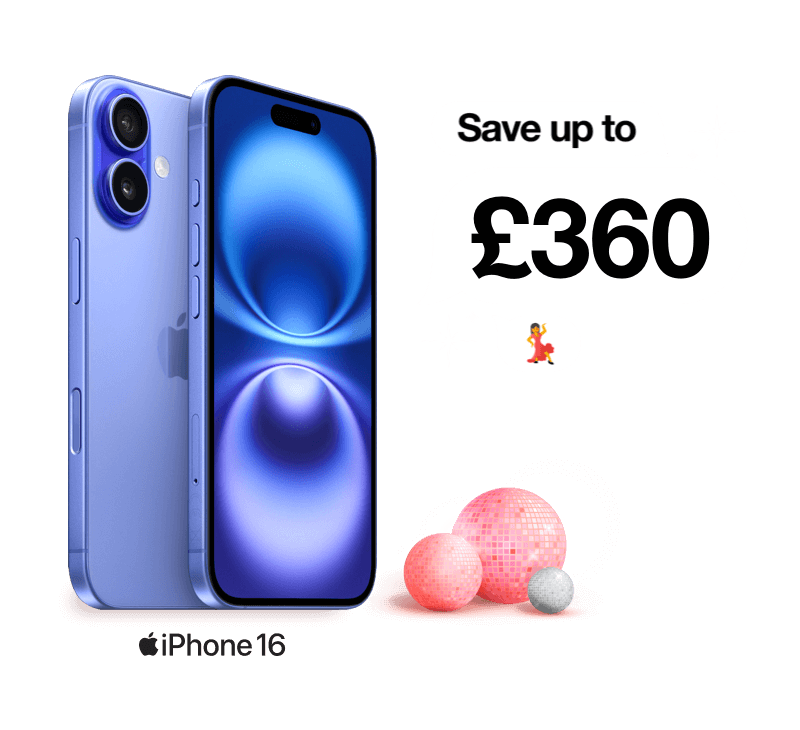 iPhone 16. Save up to £360