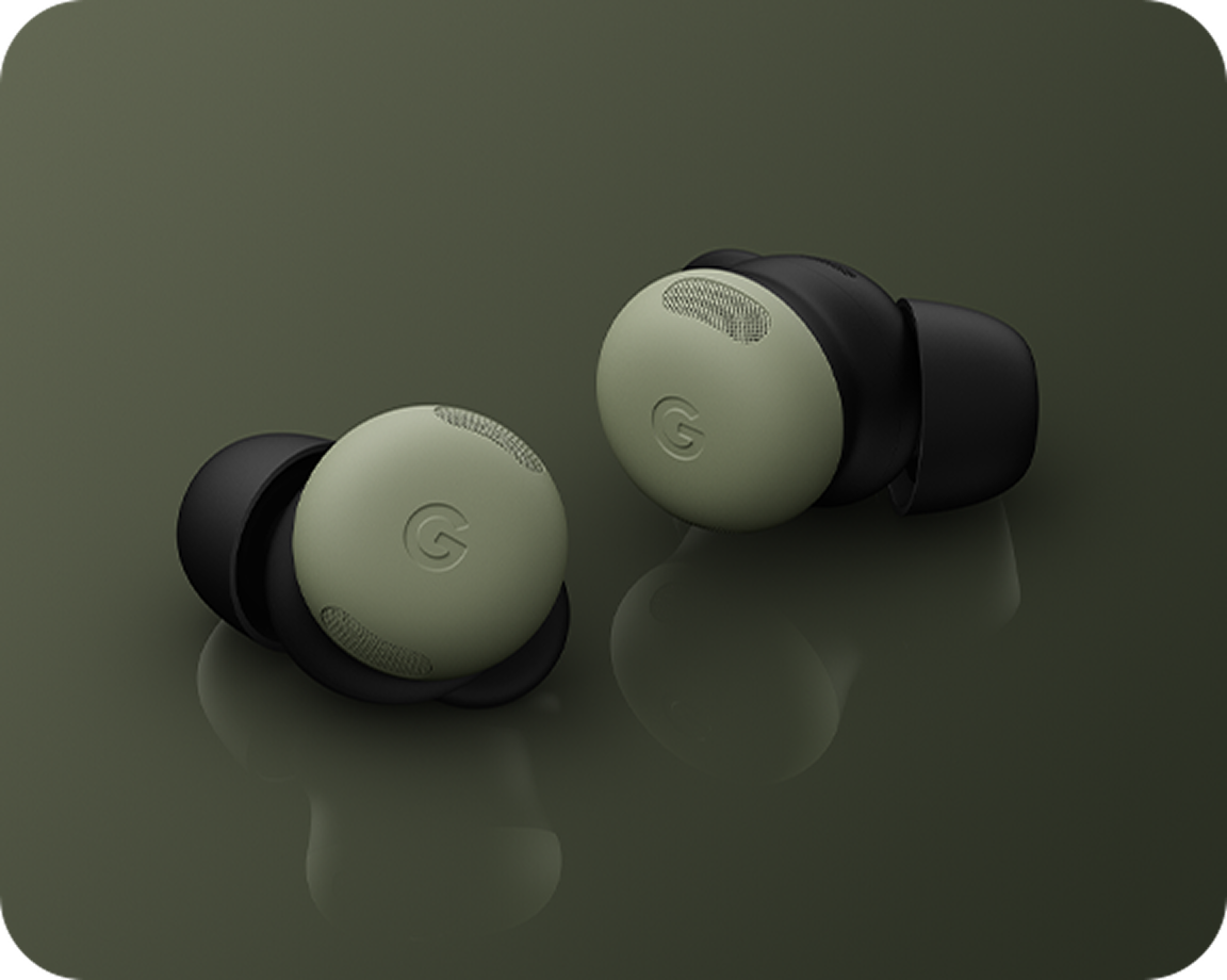 Image of the Pixel Buds Pro 2 in Olive.