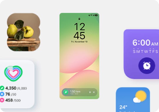 One UI 17 widgets