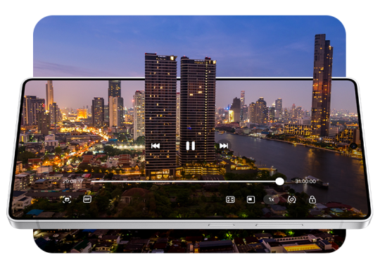 Big city lights with skyscrapers video