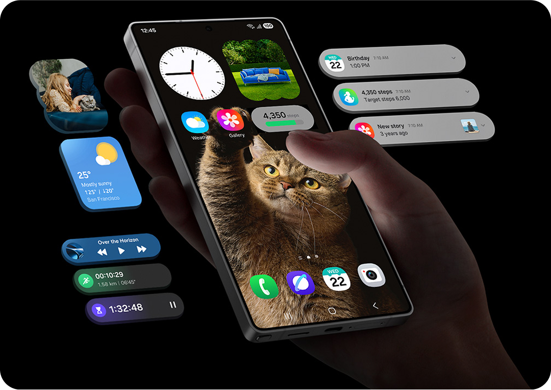 One UI possibilities being displayed