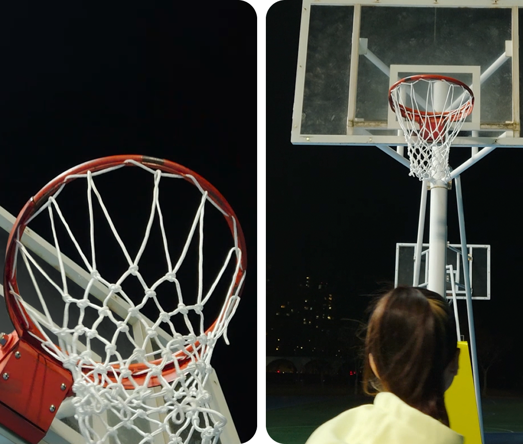 Side-by-side showcase of nightography images