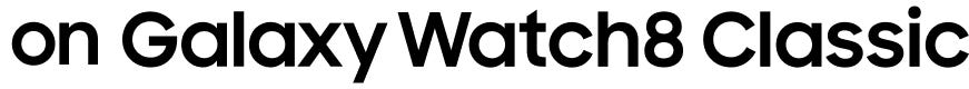 Galaxy Watch 8 official lettermark