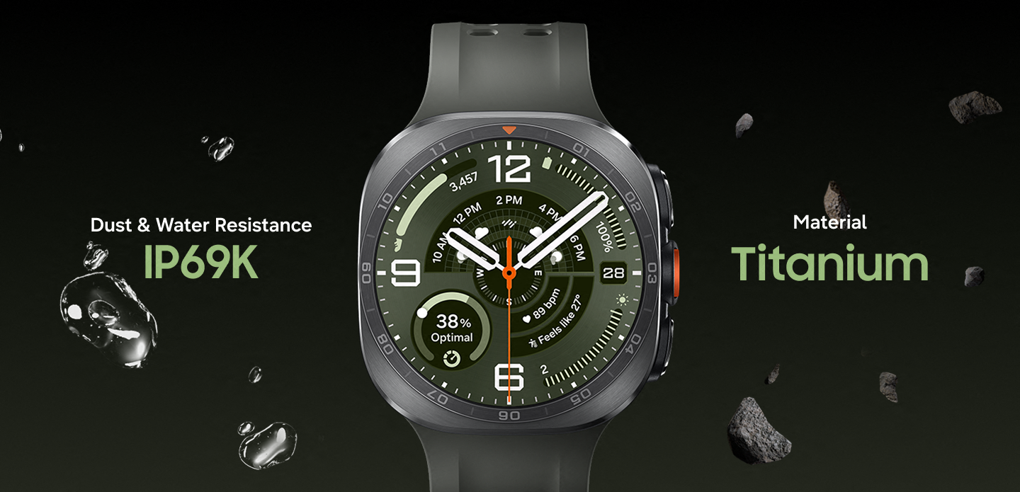 Illustration of the Watch Ultra2's durability