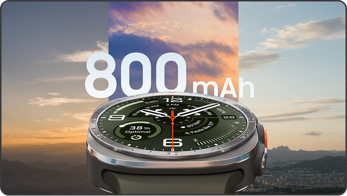 Illustration of the Watch Ultra2's battery capacity