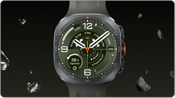 Close up of the Galaxy Watch Ultra2 