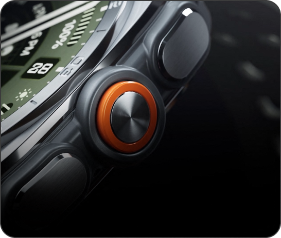 Close up of the Galaxy Watch Ultra2's button controls