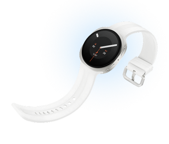 The Watch9 showing the flexibility of the band strap