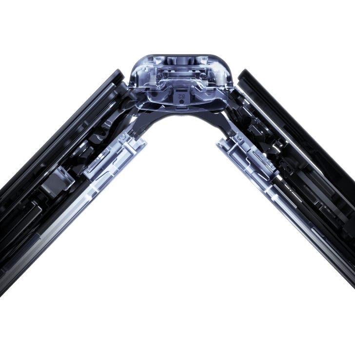 X-ray view of the inside of the innovative flexhinge