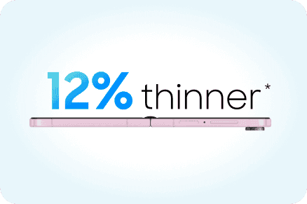Thinness comparison to Galaxy Z Flip5