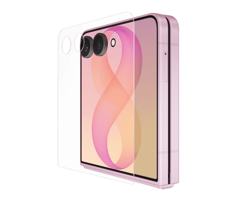 Close up of the Galaxy Z Flip8's screen