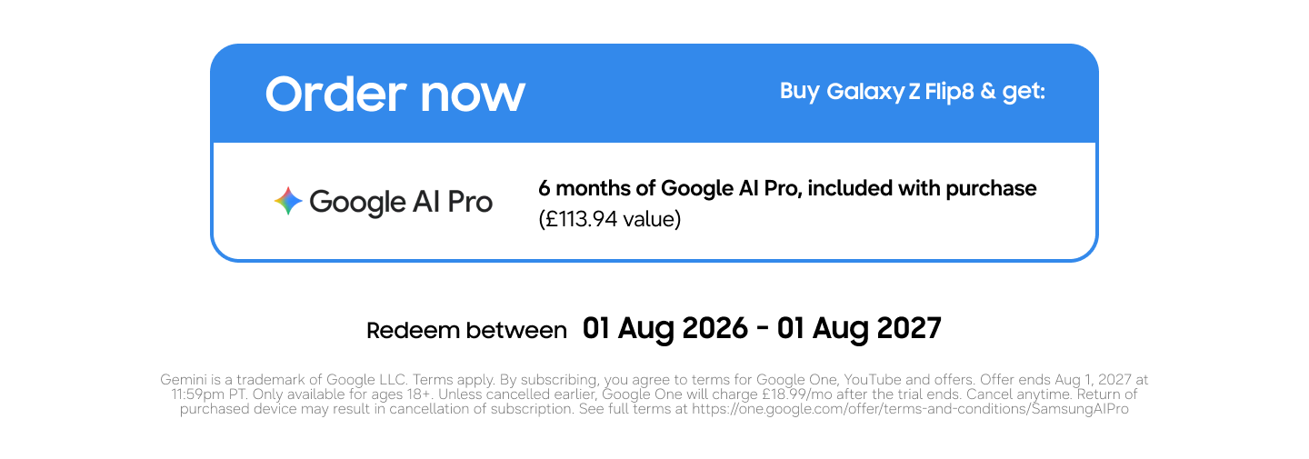 Pre order dates for the Galaxy Z Flip8