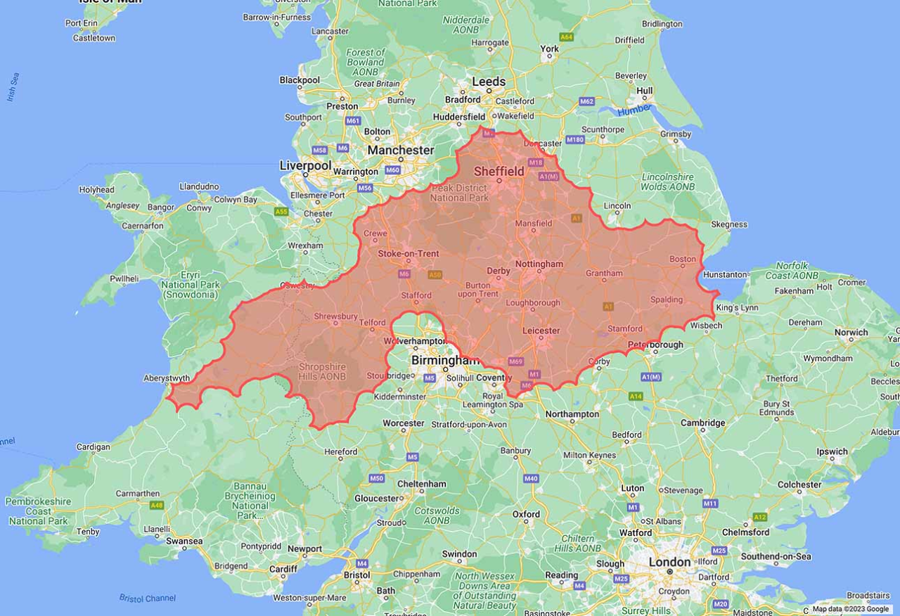 Map showing locations where 3G masts are likely to be switched off from April 2024