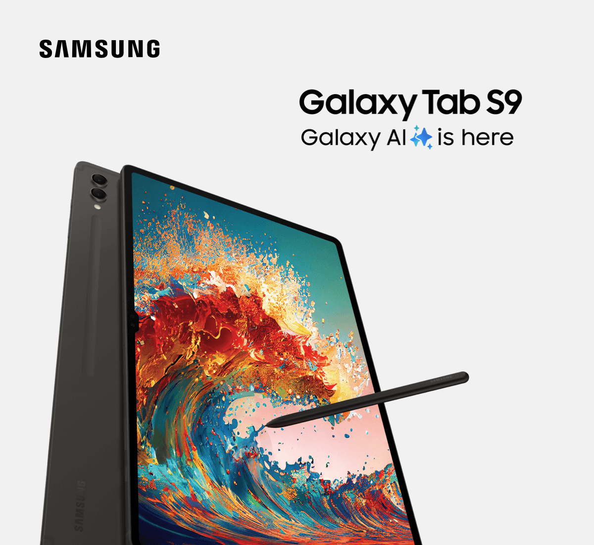 Samsung. The new Galaxy Tab S9